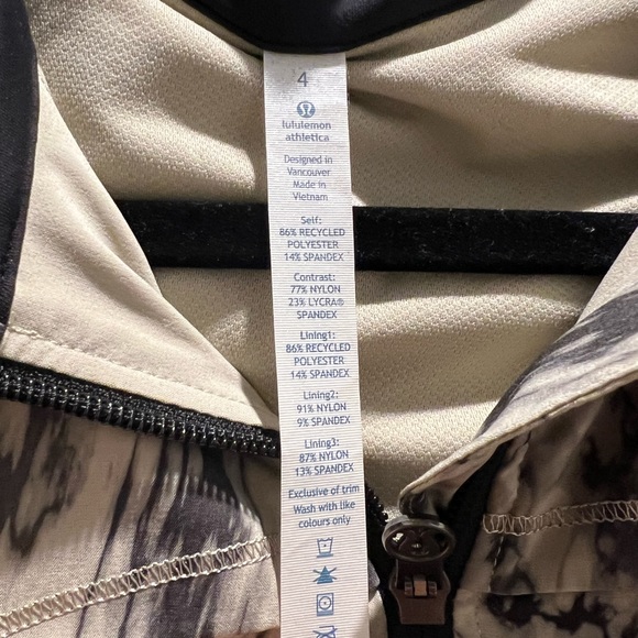 Lululemon Marble Track Jacket Size 4 - Picture 2 of 4